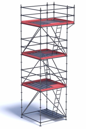 Свободностоящие башенные леса в Москве от компании СпецМонолитСтрой