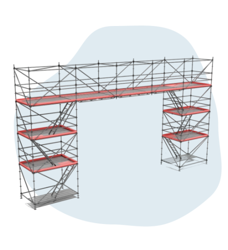 Объемные Леса в Москве от компании СпецМонолитСтрой