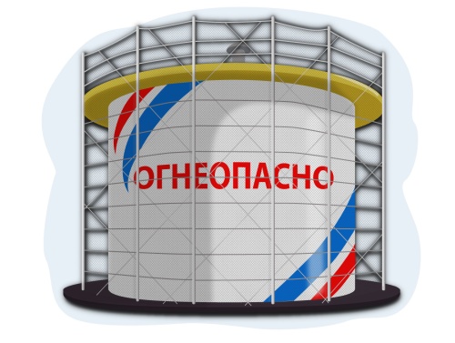 Пассивная защита от дронов: строительные леса с противодронной сеткой