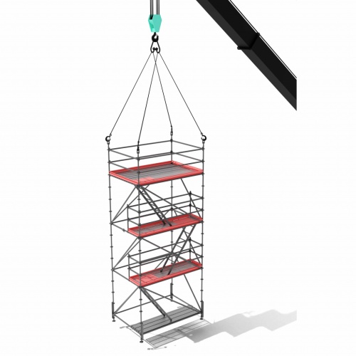 Леса переносимые краном в Москве от компании СпецМонолитСтрой